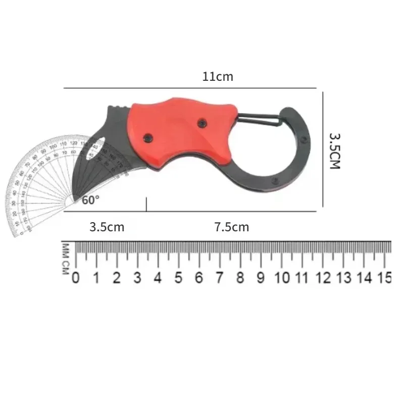 Outdoor multi-purpose carabiner knife portable keychain camping mountaineering hook camping carabiner portable claw knife