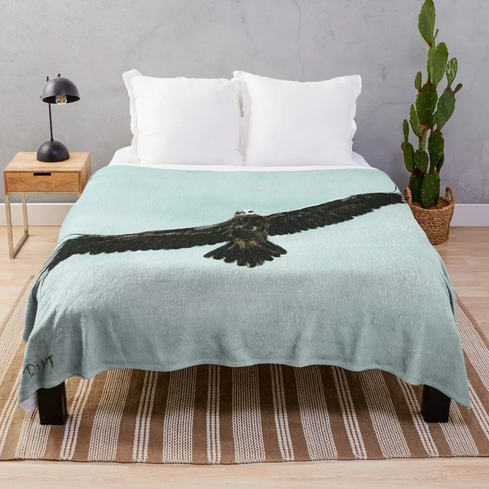 

Wedge-Tail Eagle In Flight Throw Blanket Blankets Sofas Of Decoration Thins Blankets