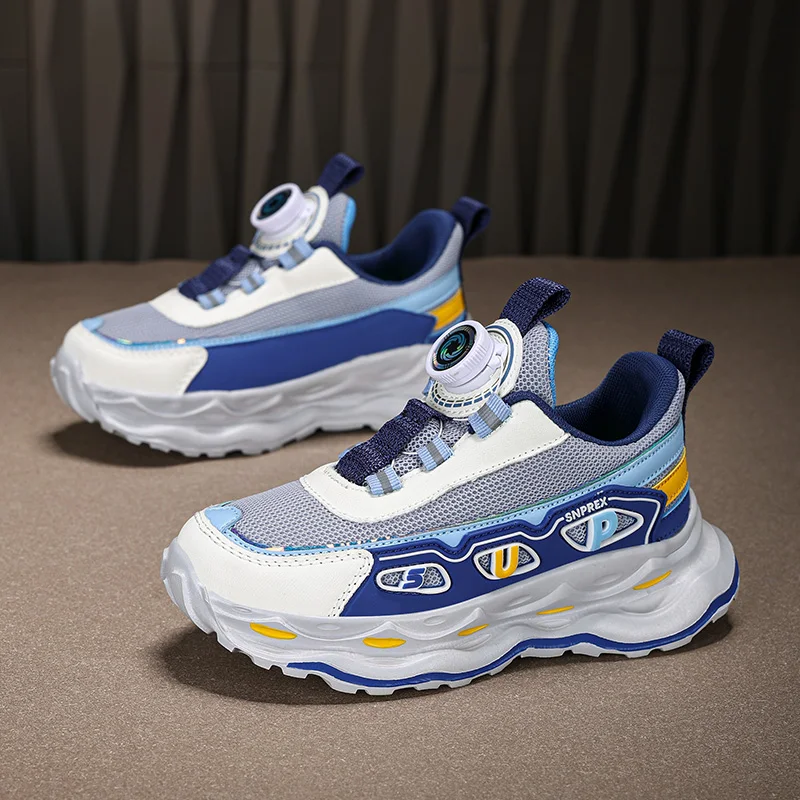 

Детская обувь, модная детская спортивная обувь, новые легкие студенческие дышащие кроссовки с сетчатой поверхностью для отдыха, мягкие кроссовки