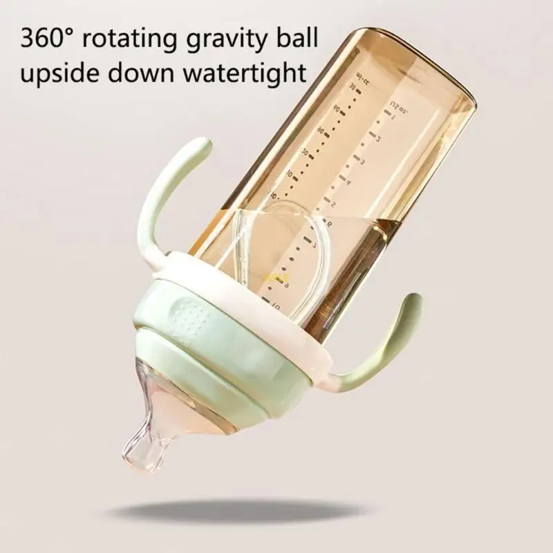 유아 수유 병 손잡이 사각형 병 손잡이 아기 밀크 버틀을위한 쉬운 간호 병 실리콘 손잡이