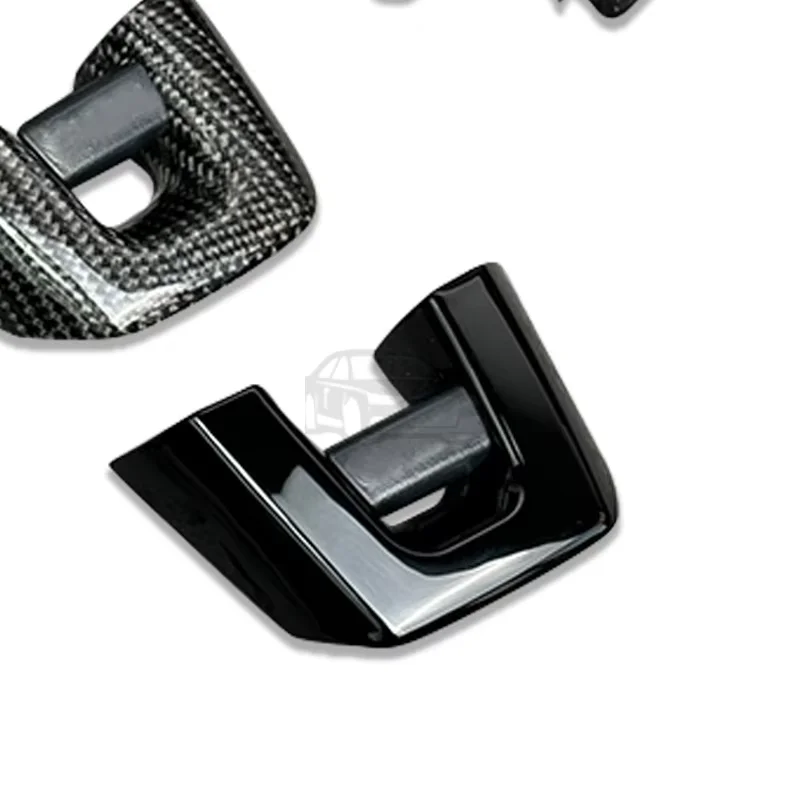 Suitable for Golf MK6 GTI5K0998537B 5K0998537C 5K0998537 Shiny Silver Carbon Fiber Steering Wheel Switch Button Frame Decoration