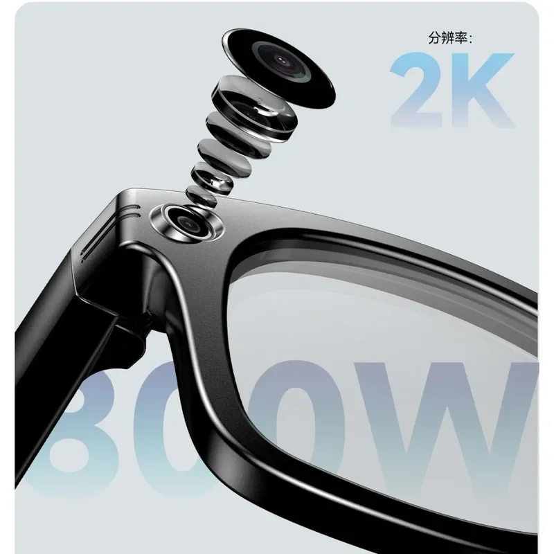 Smart Glasses AI Translation Wireless Bluetooth Audio Anti Blue Light Sunglasses Hands Free Earphones for Men Women Driving