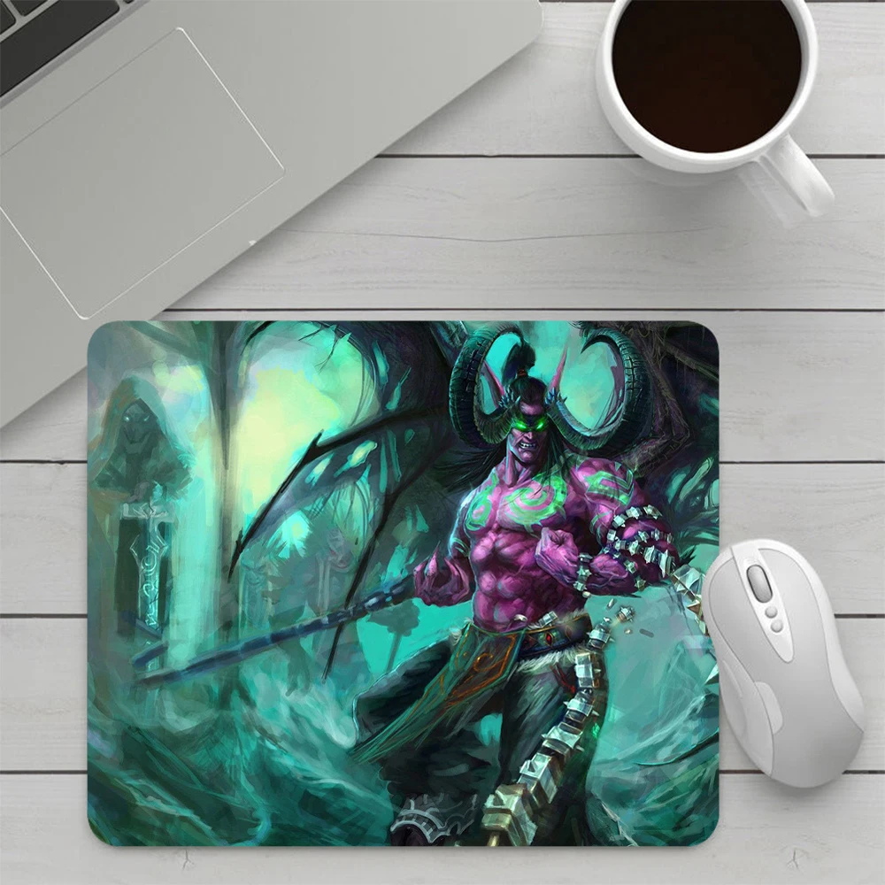 World of Warcraft Illidan Small Gaming Mouse Pad Computer Mousepad PC Gamer Mouse Mat Office Mausepad XXL Keyboard Mat Desk Pad