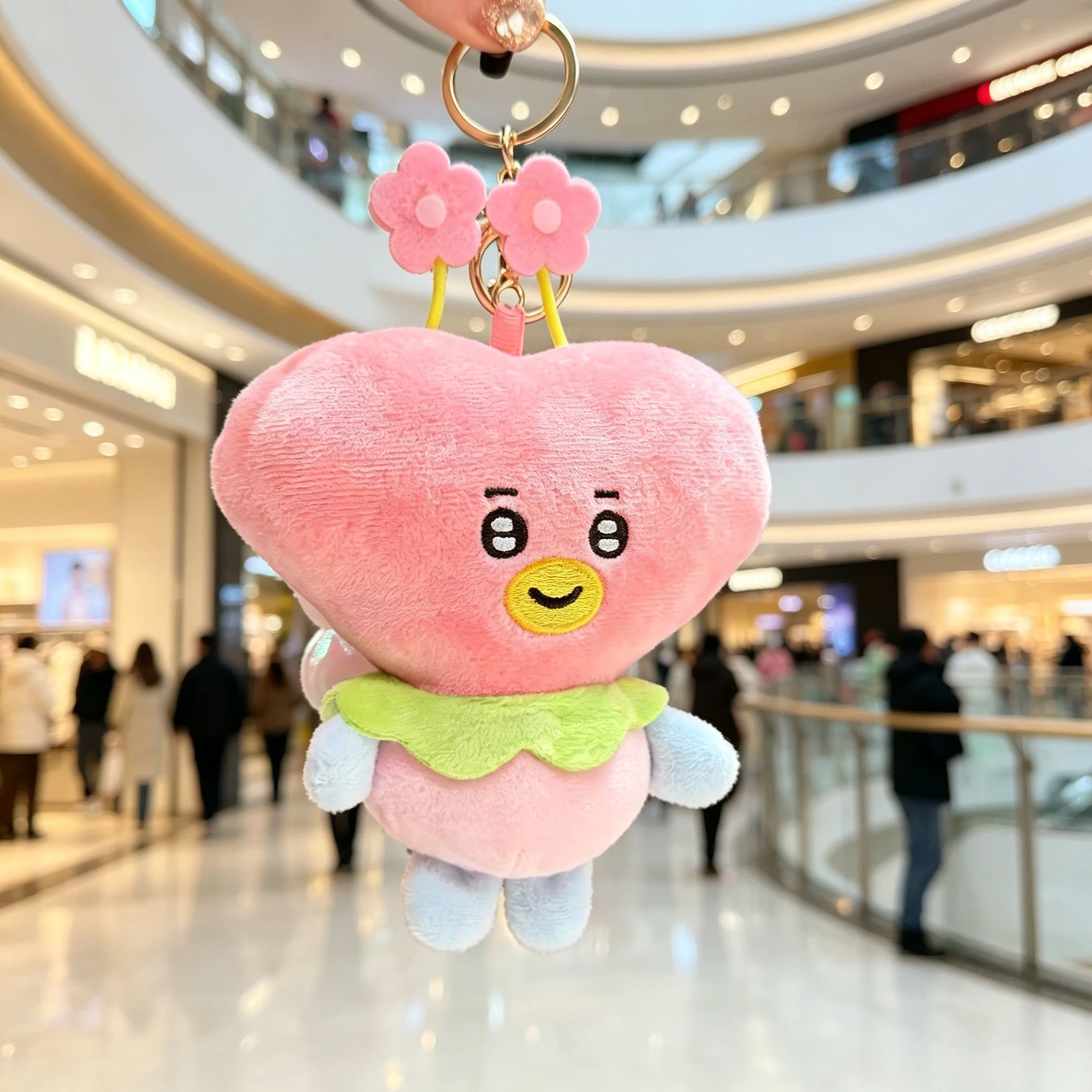 BT21 Spring Collection Chimmy Cooky Koya Shooky Tata Creative Anime Peripheral Cartoon Keychain Cute Backpack Decorative Doll - view 5