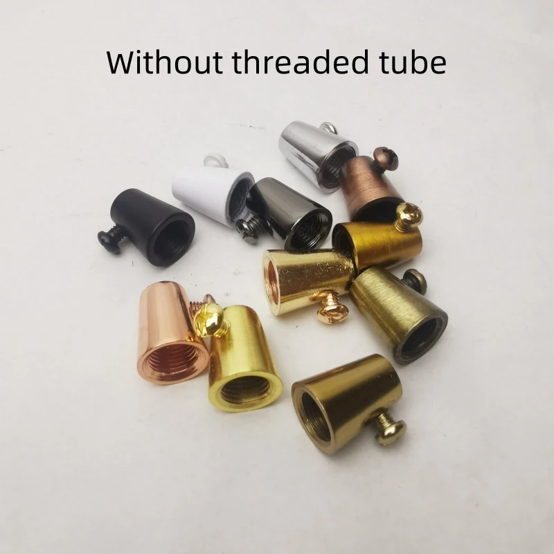 10 قطع من القبضات المعدنية لقفل الكابل، مقابض سلك معدنية لتخفيف سلالة الكابلات العتيقة لملحقات الإضاءة النحاسية والذهبية والأسود