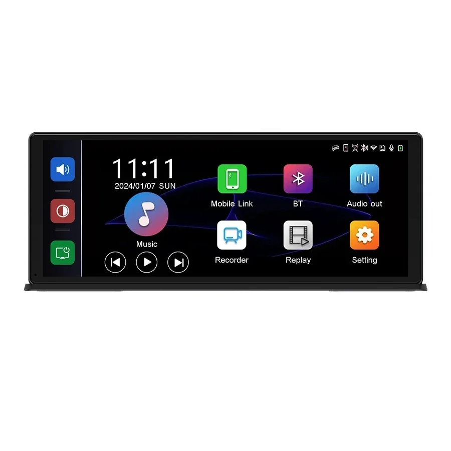 NEW 11.3 Inch 4 k dashcam with Wireless Car Play Android AUTO o car dvr Video Recorder car Black Box
