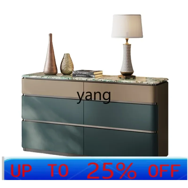 

LTT Bed Front Cabinet Chest of Drawers Fashion Marble TV Bench for Bedroom Storage Drawer Storage Cabinet