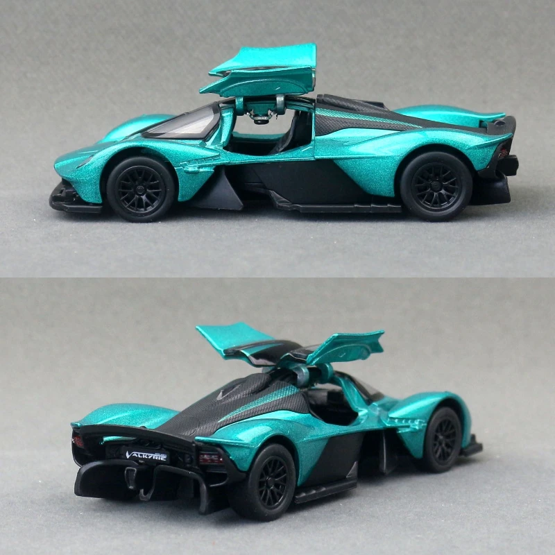 CCA Simulatie 1:39 Aston Martin Valkyrie Legering Model Auto kinderen Speelgoed Voertuig Pull Back Diecast Miniatuur Voiture Home Decor