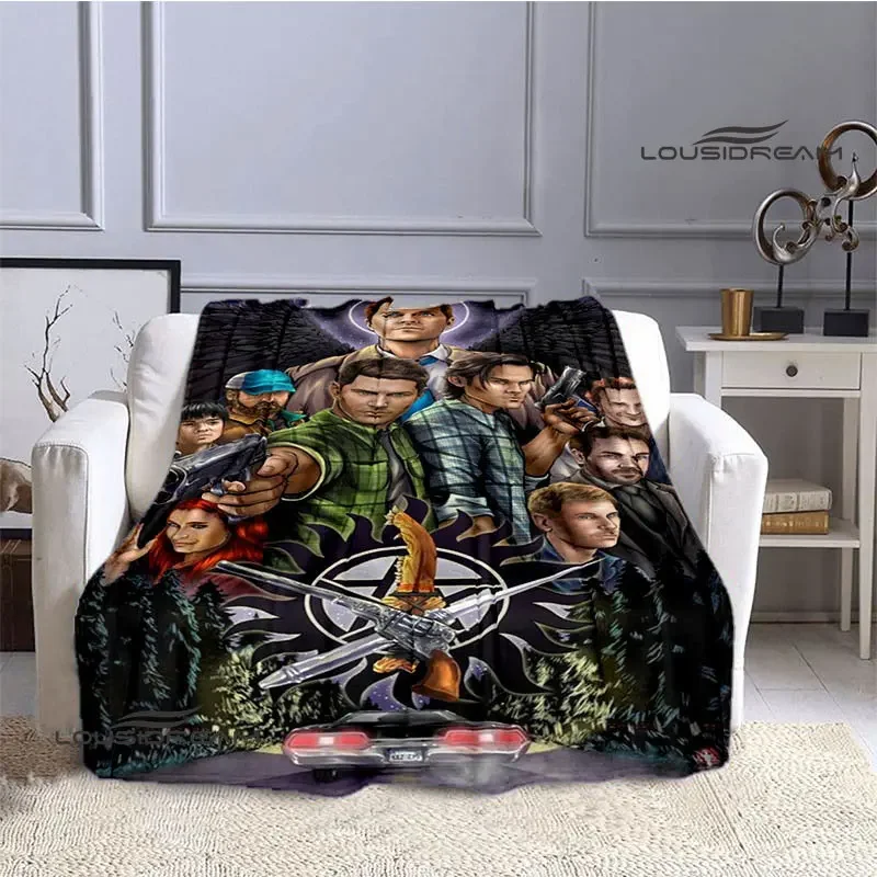 Supernatural join the hunt printed kids Warm blanket flannel soft cozy home travel blanket birthday gift