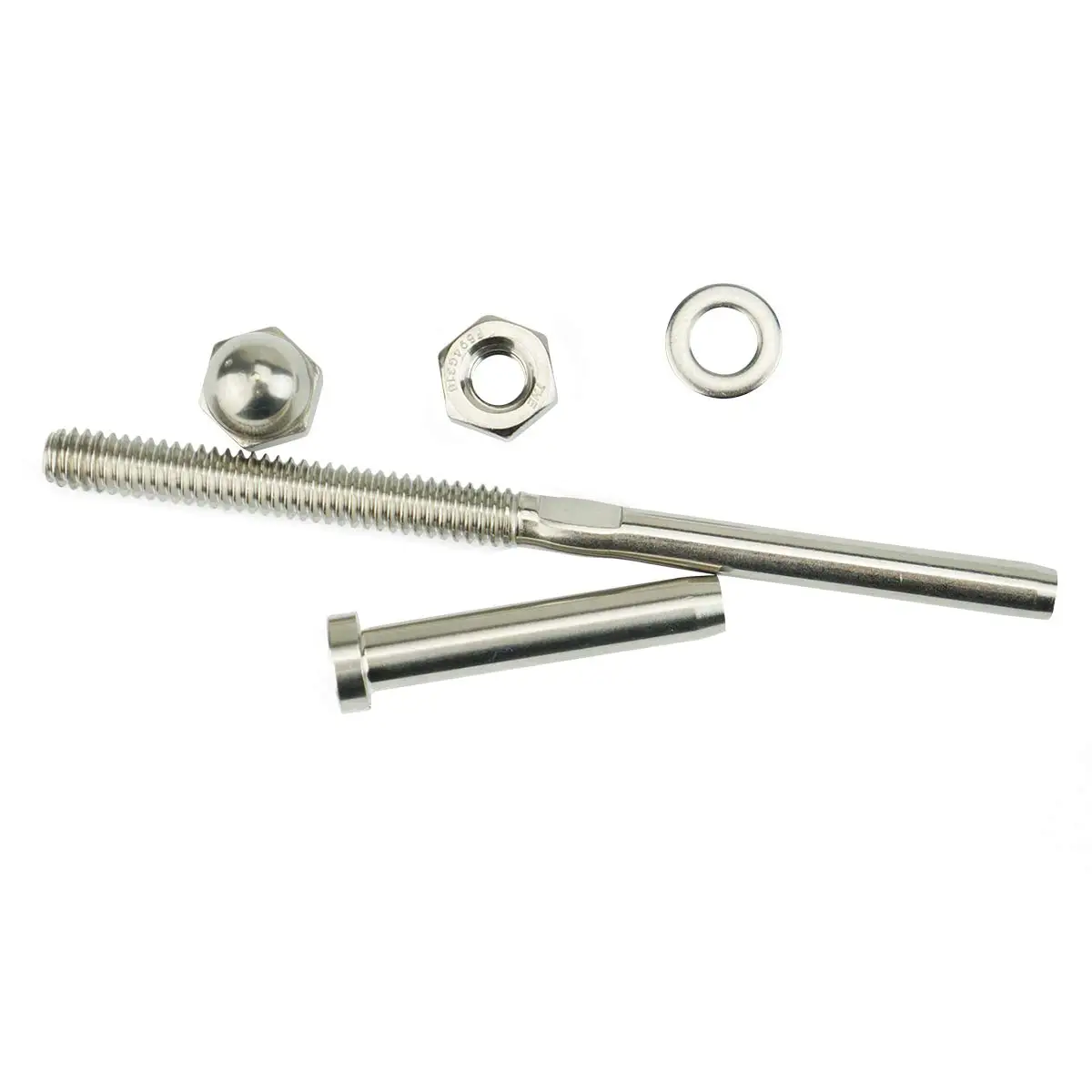 

Versatile Threaded Bolt And Pedal Ball Cable Railing Kit End Fitting 0.32 Cm