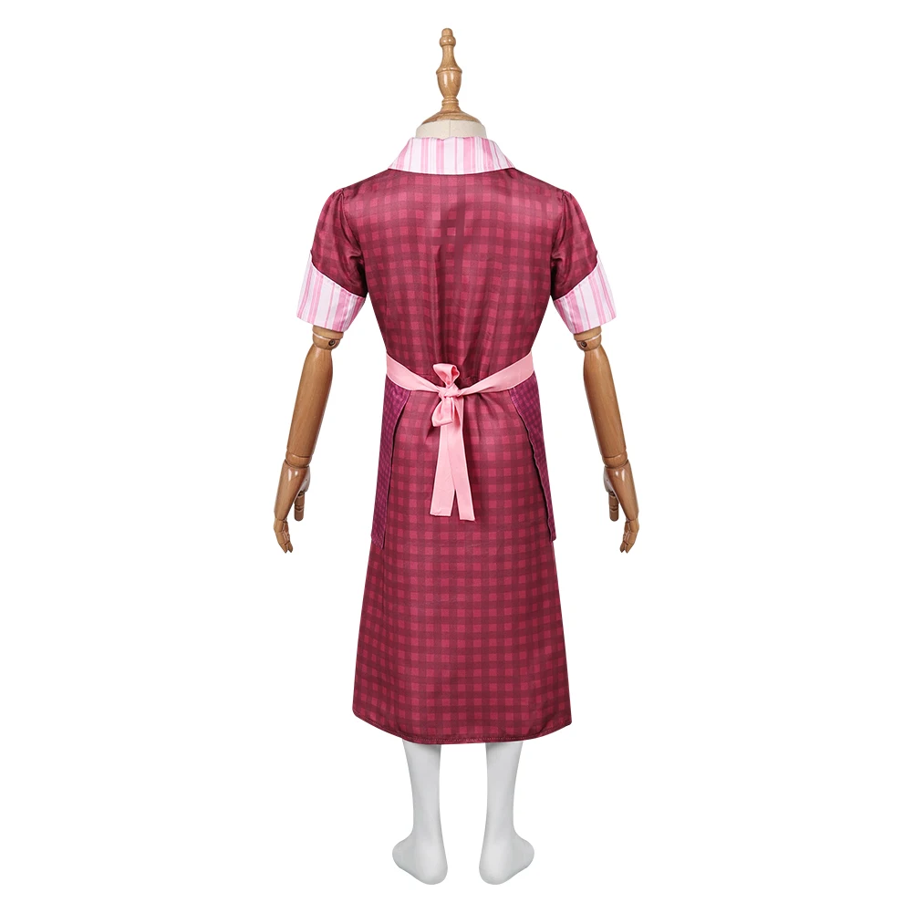 Costume de Cosplay du Film Calah Cos Lane pour Femme Adulte, Tenues Roses, Ensemble de Robe d'Halloween, Accessoires de Carnaval Imbibés