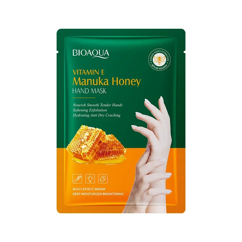 

5/10 Pairs Honey Exfoliating Hand Mask Hand Pedicure Remove Dead Skin Moisturizing Hand Exfoliator HandMasks Skin Care