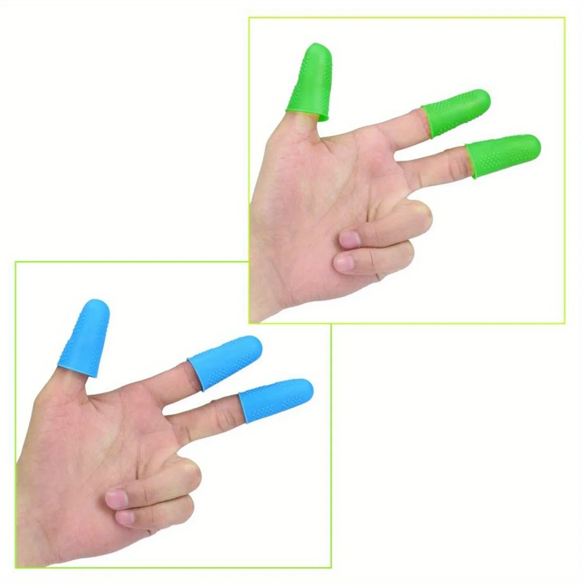 Silicone Hot Glue Gun Finger Caps,Finger Guard Protectors or Hot Glue Wax Rosin Resin Honey Adhesives Scrapbooking Sewing 3Sizes image 5