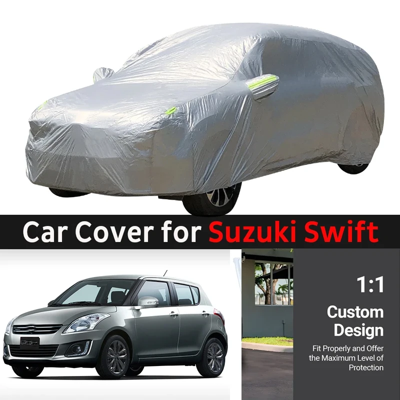 

For Suzuki Swift Car Cover Outdoor Sun Shade Rain Snow Dust Frost Resistant Anti-UV Cover
