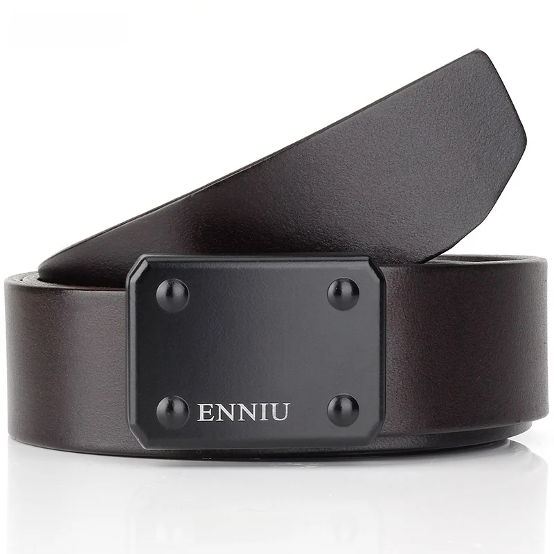leather-belt-smooth-buckle-casual-style-men's-waist-belt-top-layer-pure-cowhide-fashionable-tactical-belt-business-leather-pants