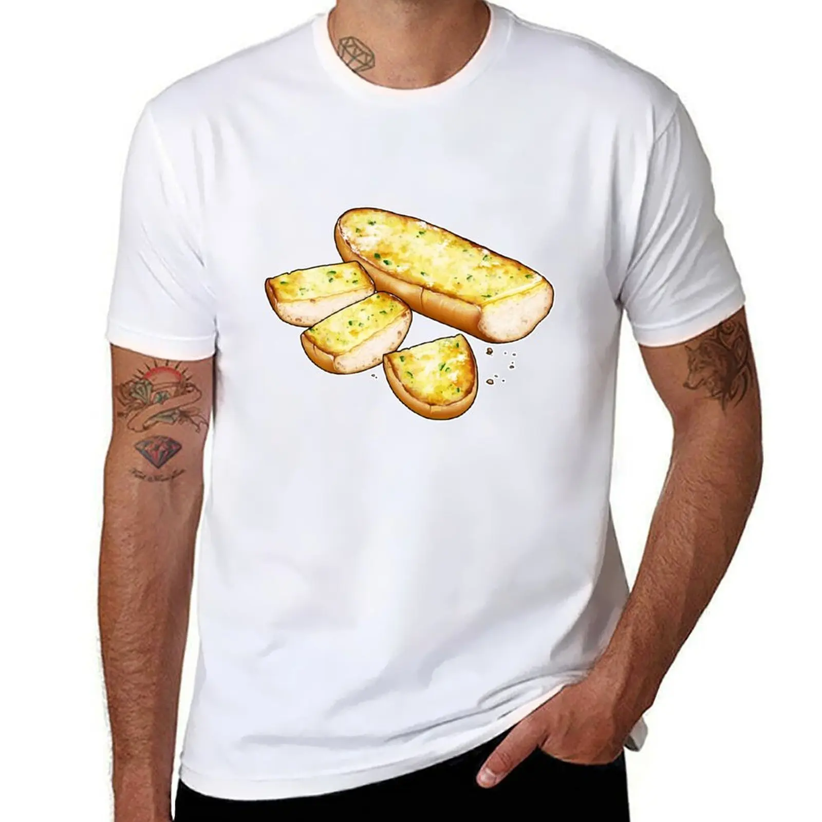 

Garlic Bread T-Shirt t shirts for man graphic vintage t shirts for man cotton T-Shirt