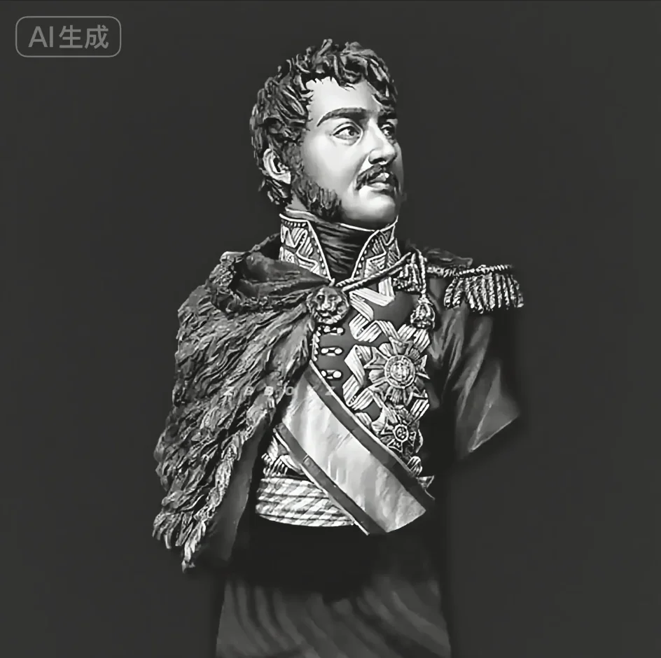 

1/10 Resin model bust self-assembled and colored by oneself A-2132