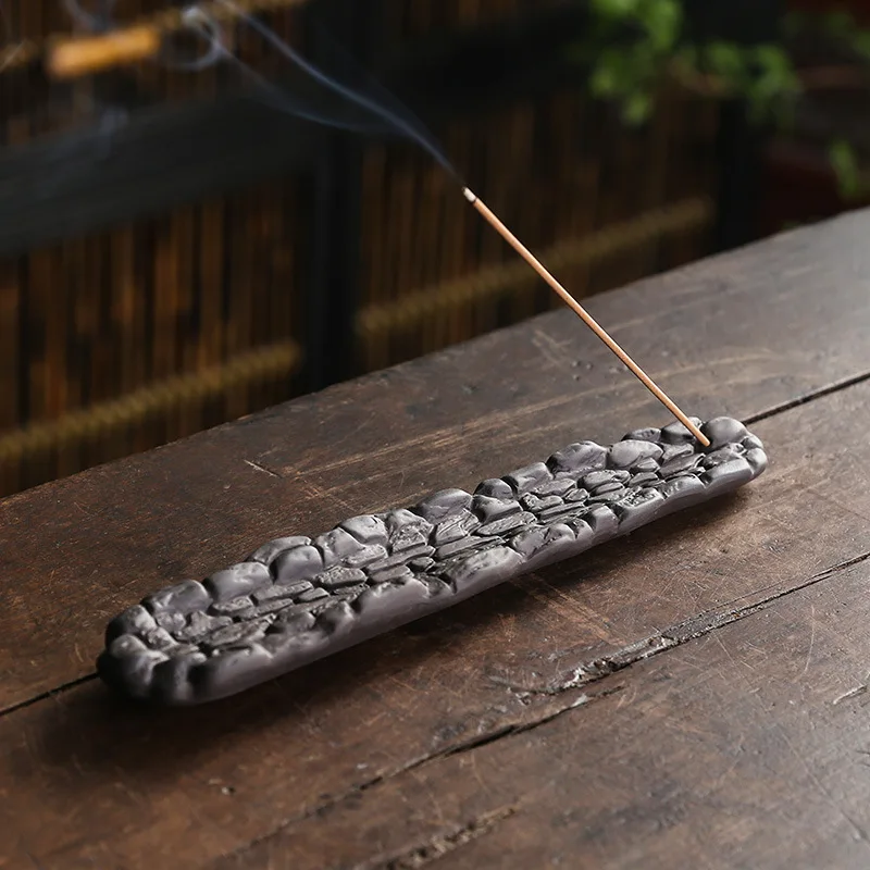 Purple Clay Backflow Incense Burner Dual-use Incense Burner Creative Lotus Leaf Mountain Water Flow Incense Holder Incense Stick