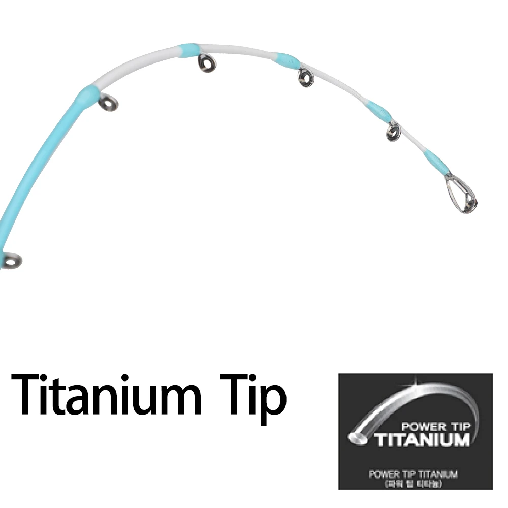 ROLLFISH التيتانيوم تلميح الأخطبوط الحبار الحبار ألياف الكربون الصب الصيد رود المياه المالحة قارب ضوء سريع القفز قضيب 5.74FT #3