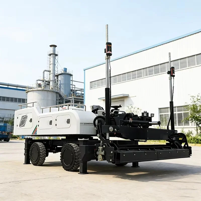 Customized Concrete Laser Screed-Motor-Driven Telescopic Boom Laser Leveling Machine Concrete Vibrator Reach Length 6000mm