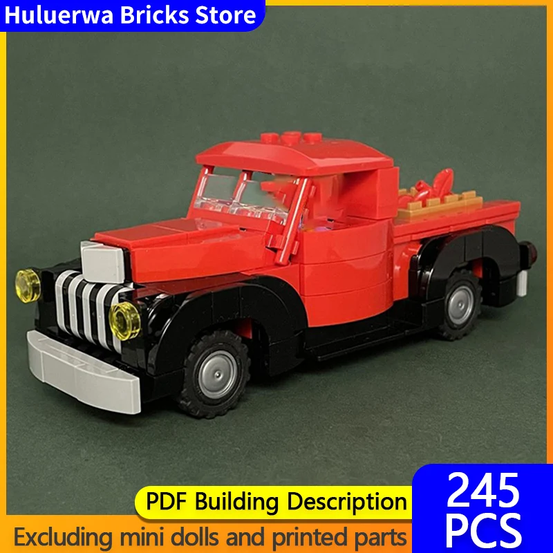 

Speed Hypercar Model MOC Building Bricks AK 1946 Pickup Truck Modular Technology Gifts Holiday Assemble Children Toys Suit