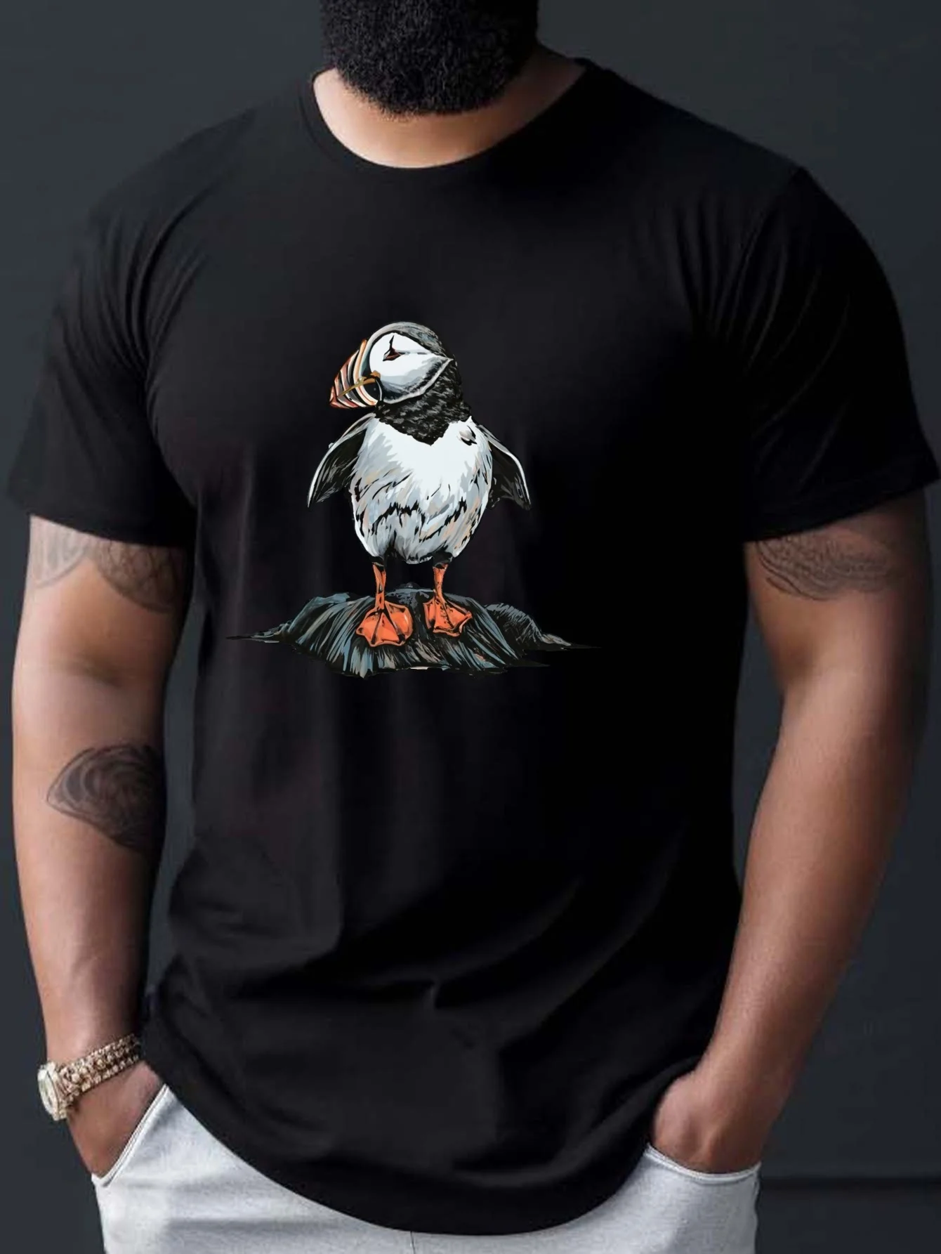 

Мужская футболка с круглым вырезом и принтом Исландии, модный повседневный стиль, удобные короткие рукава, идеально подходит для лета