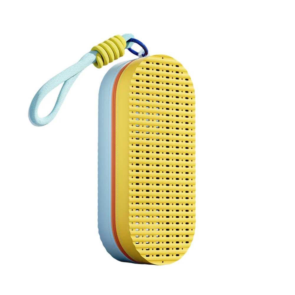 

Портативный водонепроницаемый чехол для очков для плавания на молнии, мягкий силиконовый органайзер для очков с веревкой, дышащий футляр для хранения очков