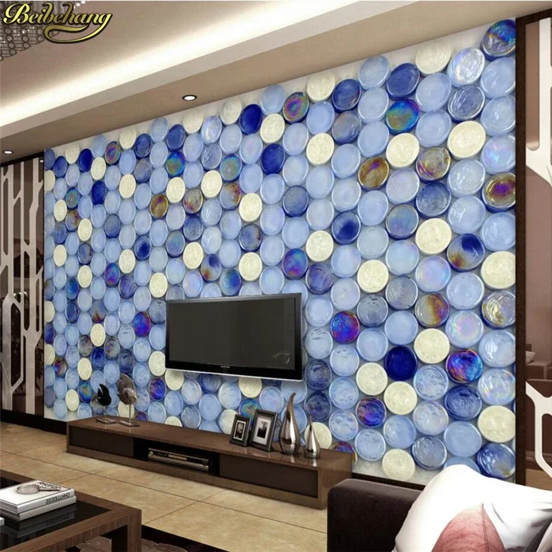 Retro Mosaic 3D Stereo Space Wall Paper for Bedroom Home Decor Beibehang Papel De Parede Room Landscape Wallpapers