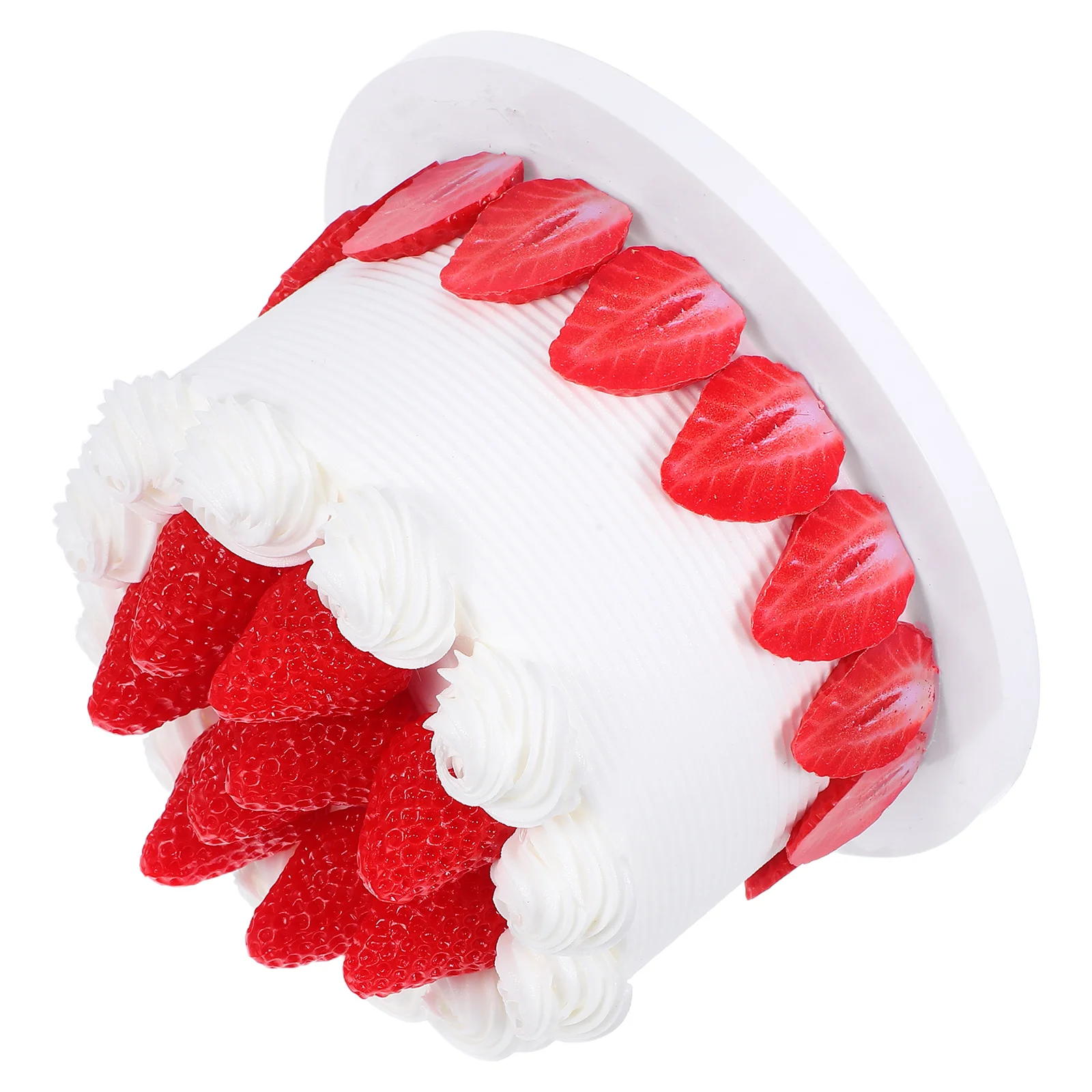 

Realistic Faux Food Simulation Birthday Cake Prop 6 Inch For Photoshoots Artificial Dessert Display Movie Props Educational Toys