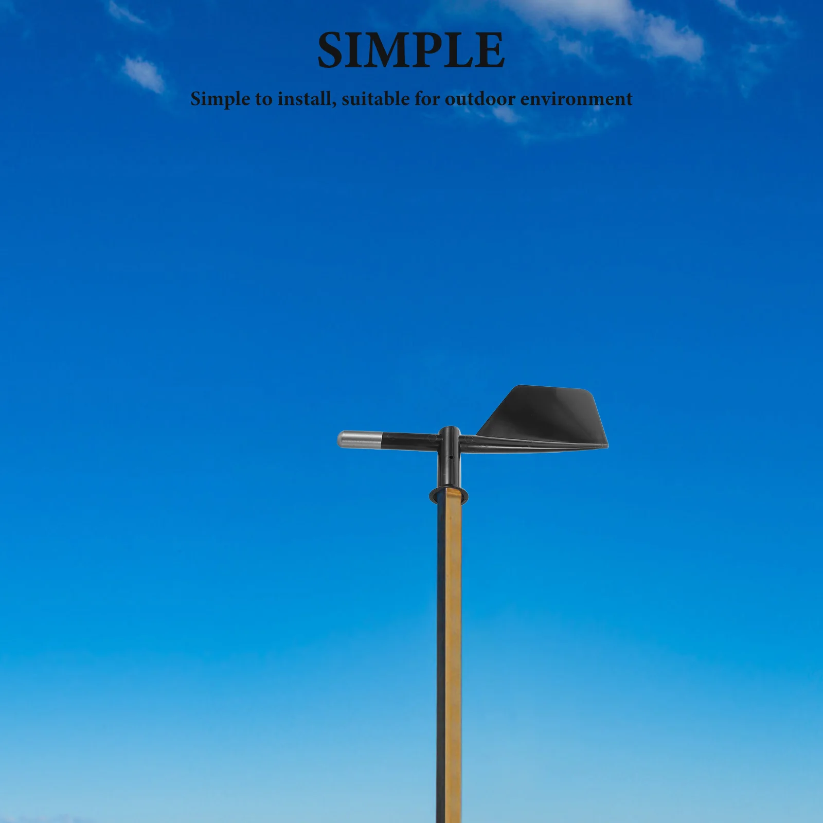 

High Anemometer Tail Fin Wind Direction Indicator Plastic End Outdoor Monitoring Sensor Accessory Shell For Speed