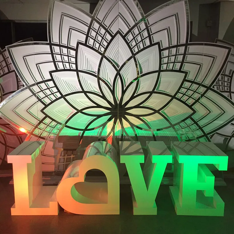 Acrylic Letter LOVE Decor Props Valentine's Day Wedding Sign Outdoor Hot Item
