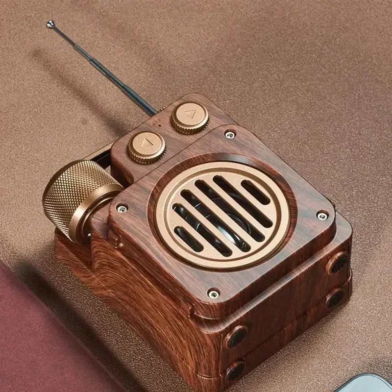 Old Fashion Style For Kitchen Desk Bedroom Office Unique Retro Radio Blue-Tooth Speaker | Portable Wireless Vintage Speaker