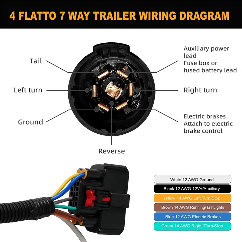 

Для Ford F-150 2009-2014 автомобильный прицеп, комплект жгутов проводов для фаркопа 9L3Z-15A416-A