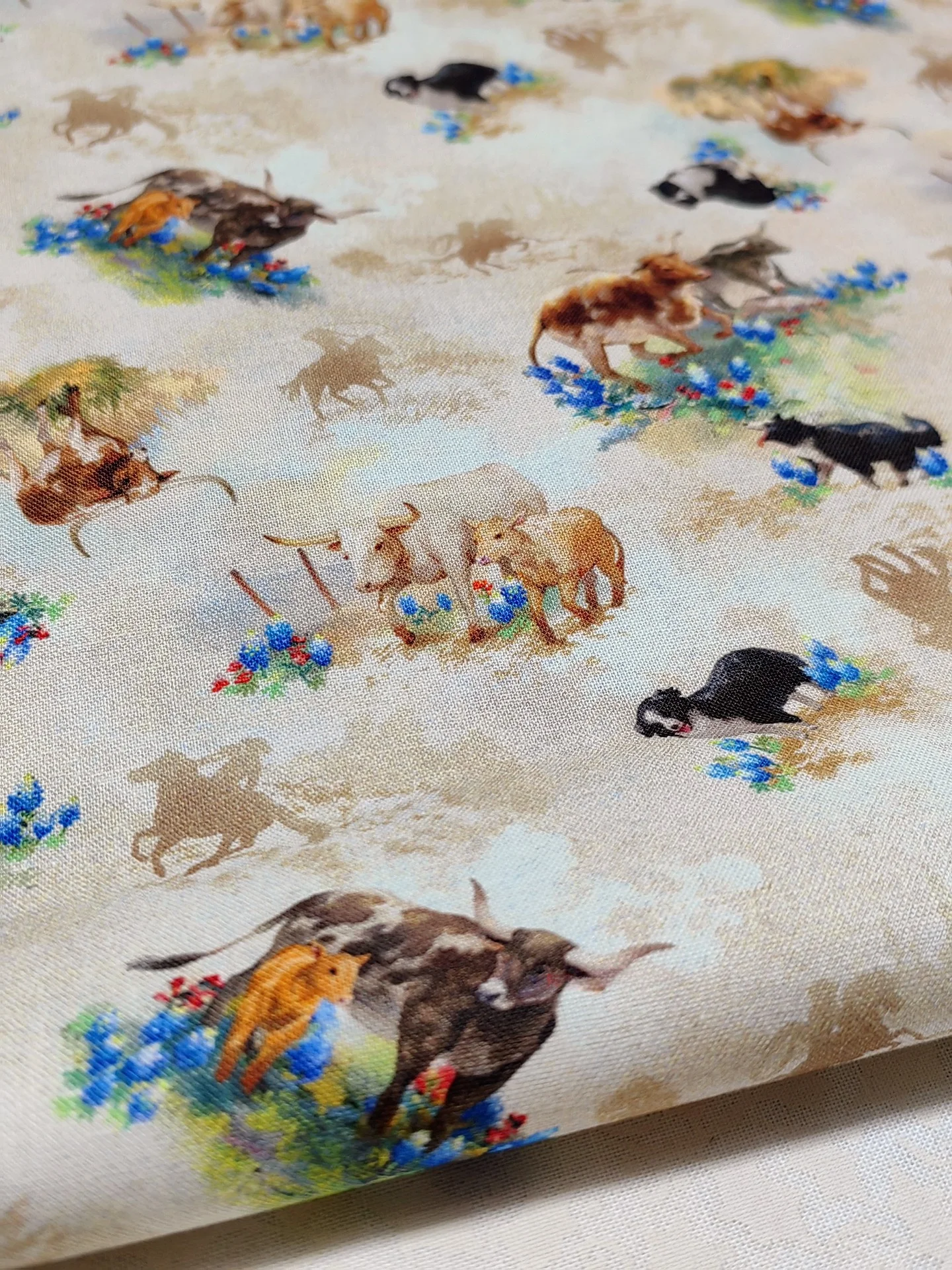 

Хлопковая ткань с принтом Country Farm для подушек, одежды, рукоделия, пэчворка, шитья, детской одежды, обложек для книг