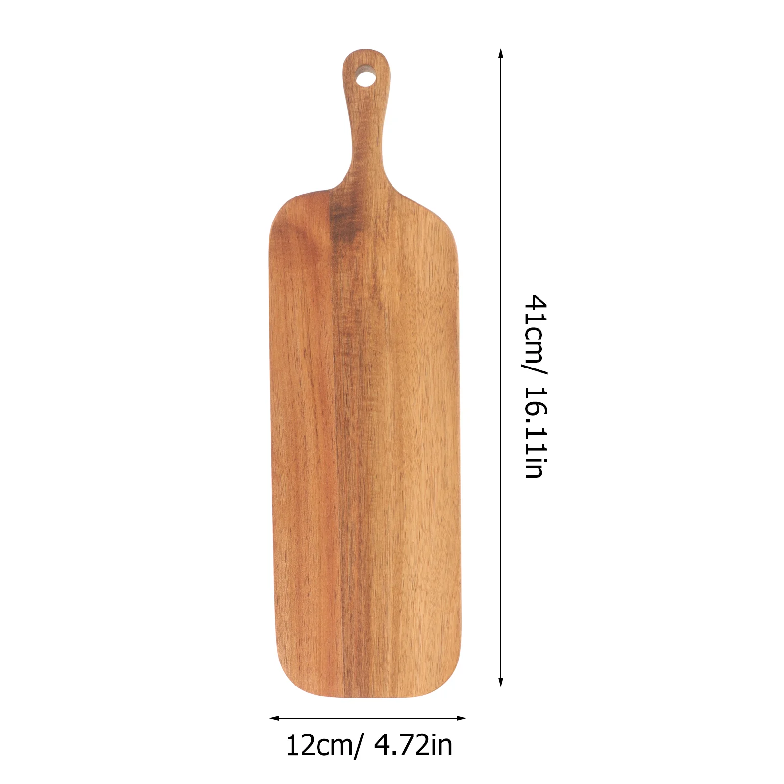 Long-handled Acacia Wood Cutting Board Solid Household Wooden Creative Photo Props Serving Bread Tray