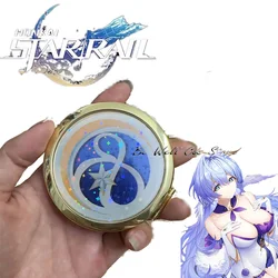 Game Robin honkai star rail cosplay Make-up Laser Gold Mirror Accessories Collectible Art Decoration For Women Girls Halloween