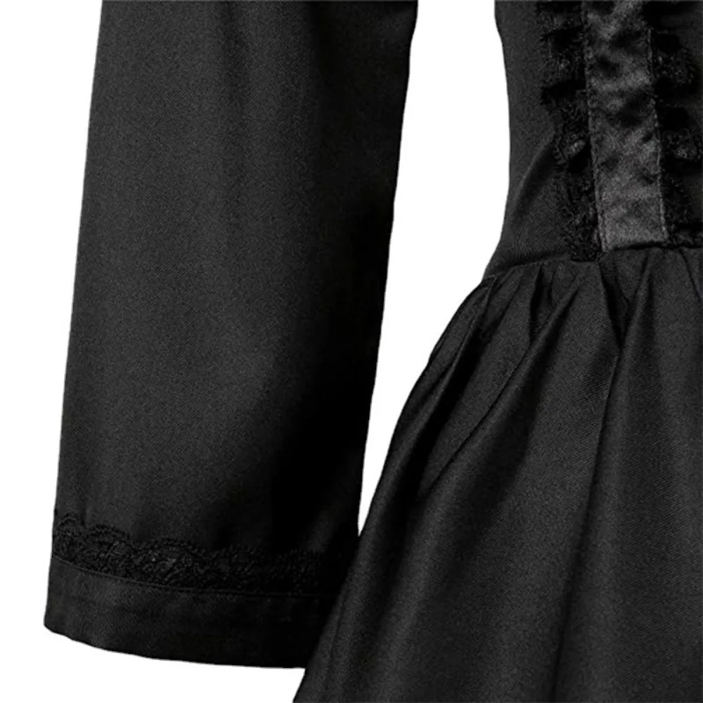 Exquisite Lace Detailing Ball Gown, High-Quality Fabric for Cosplay & Halloween Gothic Victorian Elegant Ladies Queen Costume -