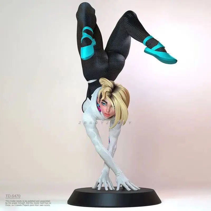 Gwen 1:24 Miniature Resin Plastic Spiderman Anime Figure Model Kit Unpainted Resin Model Kit Toy A1801 Doll Toys Gifts