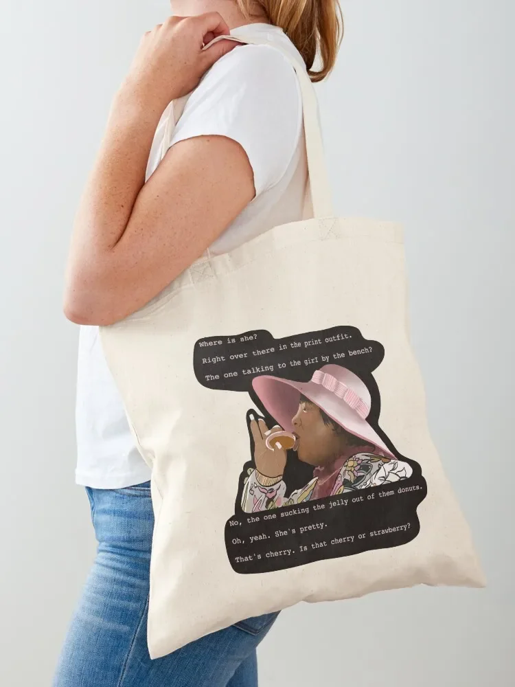 Norbit - Rasputia sucking jelly out of donut Tote Bag canvas shopping bag university shopper bag Canvas female