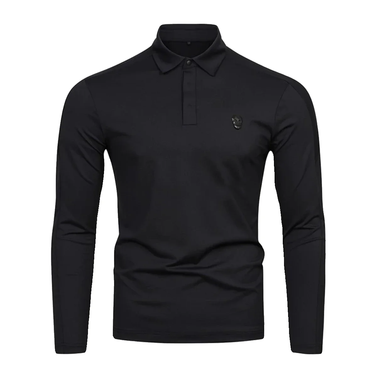 2025 Golf Polo Shirt Men's Half Collar Buckle Long Sleeve Man Golf Top Temperament Breathable And Casual New Golf Clothes