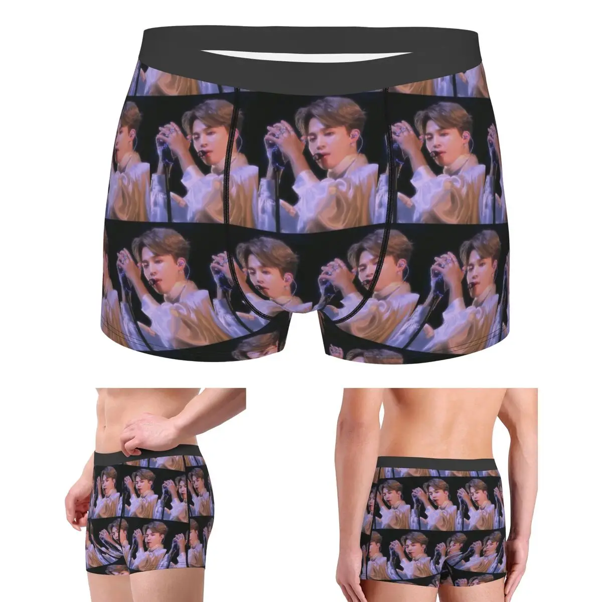 

Boxer Underpants Shorts Jimin 90s Heartthrob Panties Men's Breathable Underwear for Homme Man Boyfriend Gifts