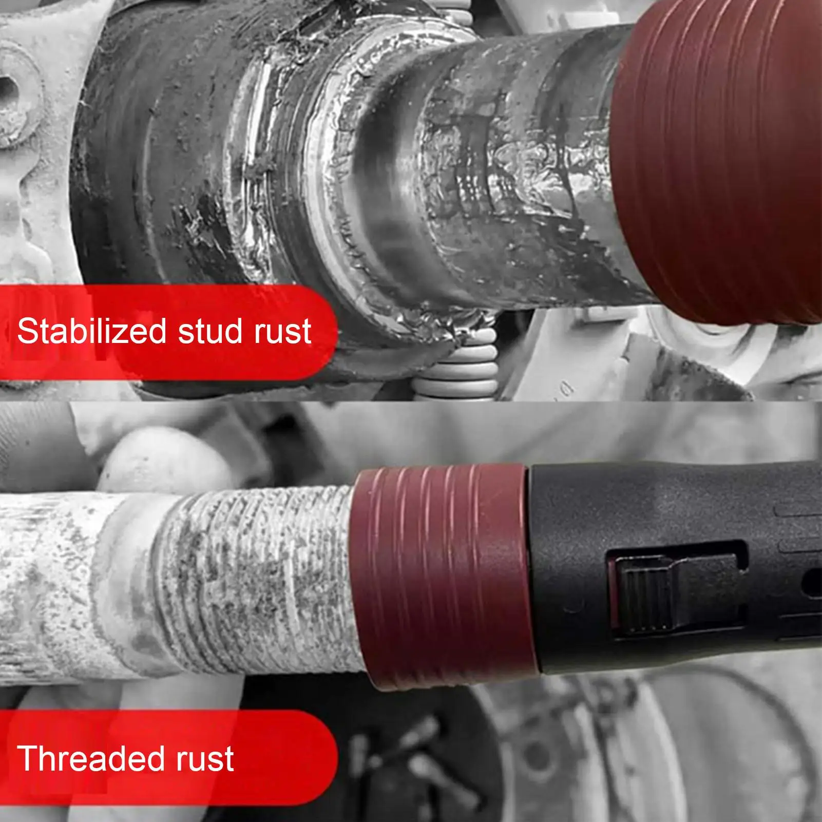 Wheel Stud Cleaner Rust Removal Automotive Detailing Tool Wheel Hub Cleaning Tool For Car Wash Home Garage Workshop Studio