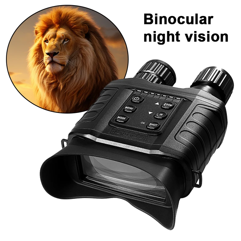 Night Vision Binoculars WG550B 4X Digital Zoom Hunting Telescope   Infrared Binoculars infrared LED 500m Full Dark