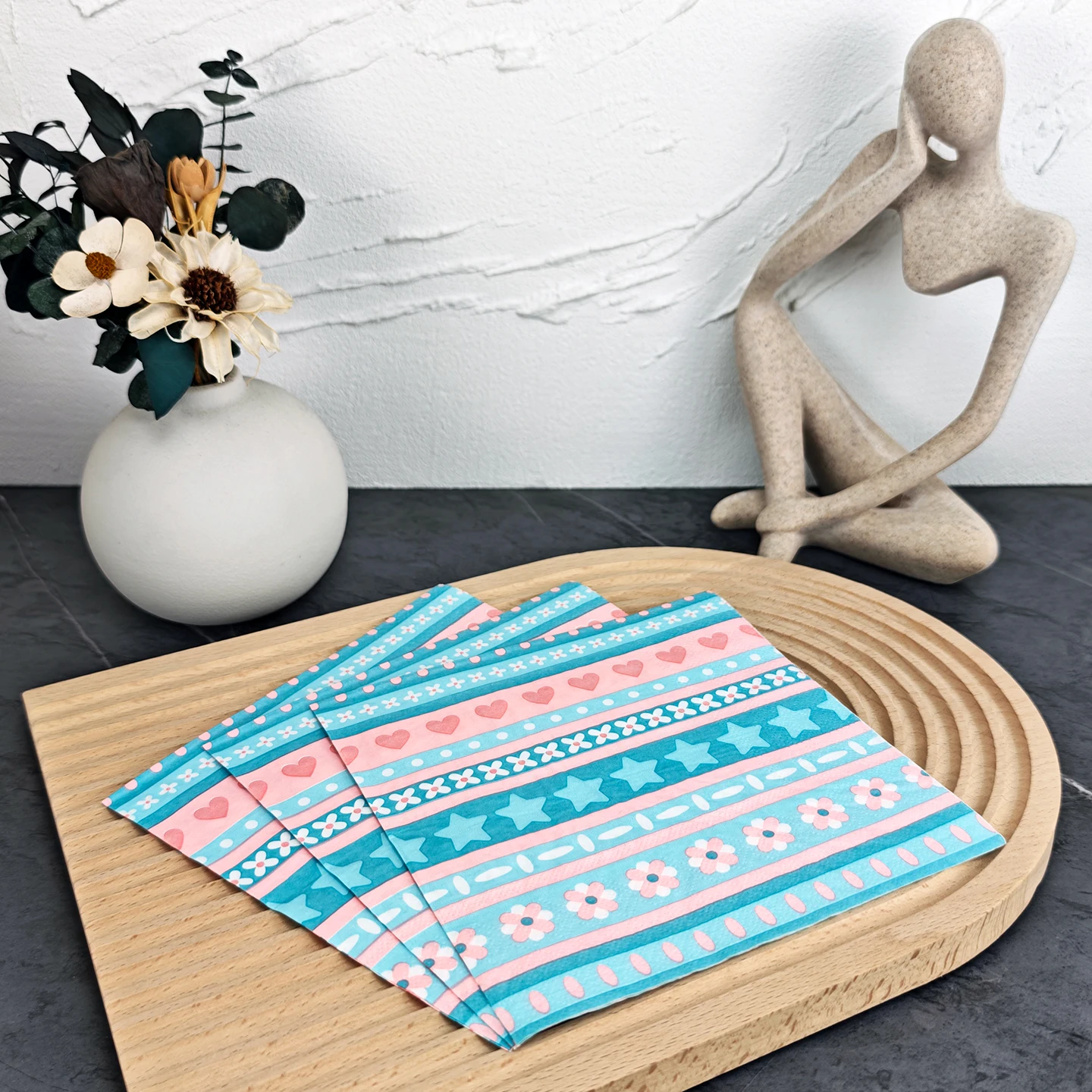 20/50pcs 33*33cm 2ply geometric shapes star Napkins Suitable for themed parties,Dining,Wedding Decorations and Festive Parties.