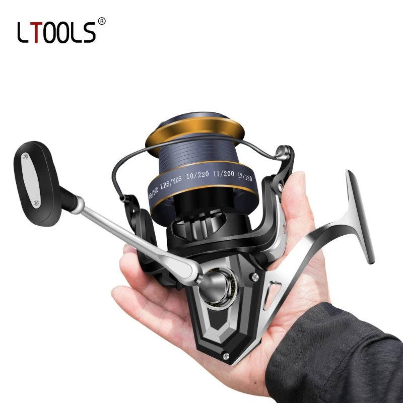 Fishing Reel 5.1:1/4.1:1 Durable Gear Maximum Resistance 13kg Smoother Winding Rotary Fishing Reel Remote Casting Sea Pole Wheel