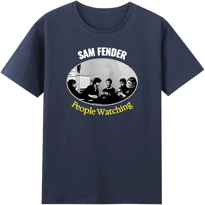 Sam Fender People Watching T-Shirt Crewneck Short Sleeve Cotton Tee Women Men Streetwear Fashion Clothes view 4