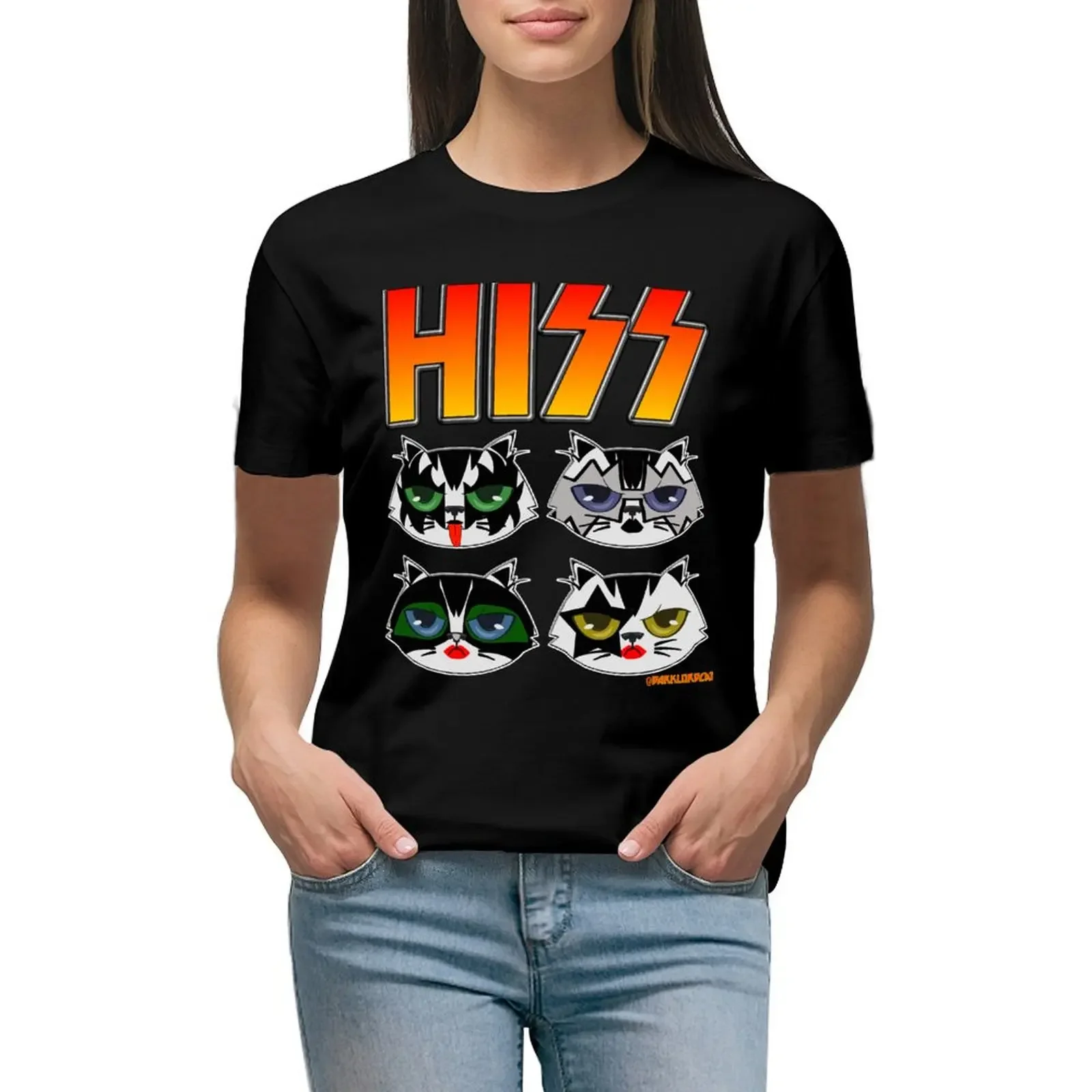 

HISS T-Shirt customizeds sweat heavyweights t-shirt dress for Women plus size sexy