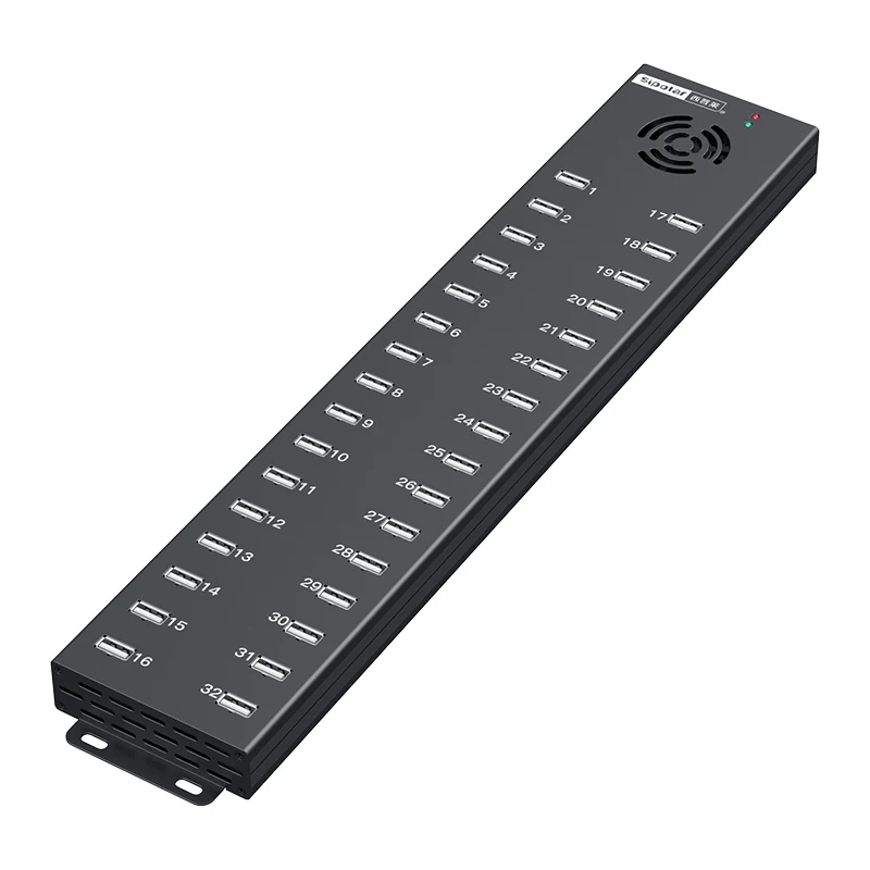 A-832   Sipolar 240W 30 Port  Usb 2.0 Hub With Individual On/off Switches and 12V 10A*2pcs Power Adapter