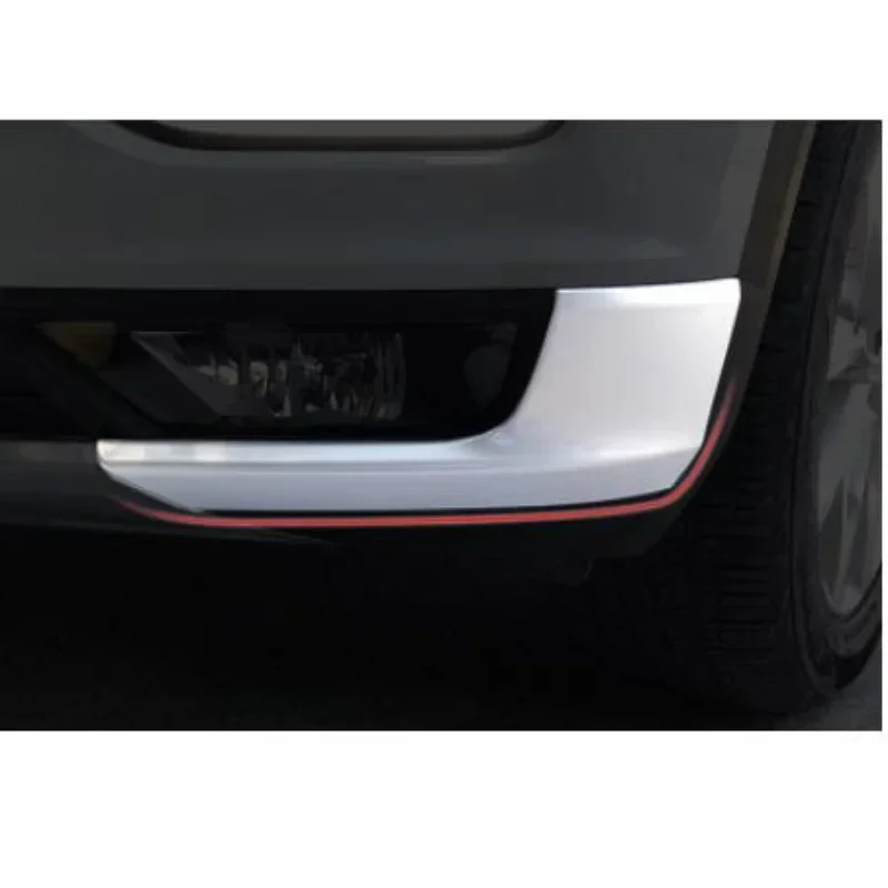 

car styling Exterior Accessories Front Bottom Bumper Side Strip Protector Trim 2pcs ABS Matte For T-Roc 2017-2018