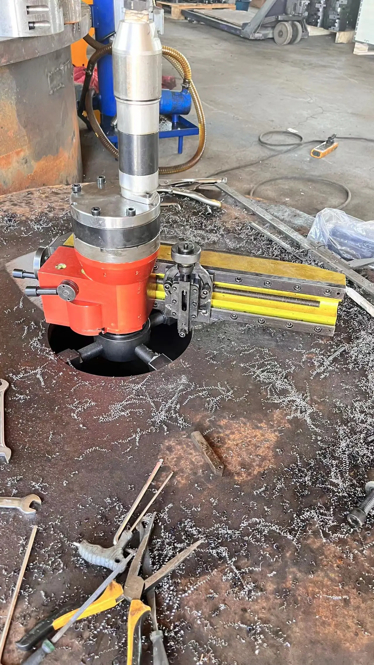 2021 Latest Technology Equipment XDFC 610 Portable Flange Lathe Twin Spindles Hot Sale